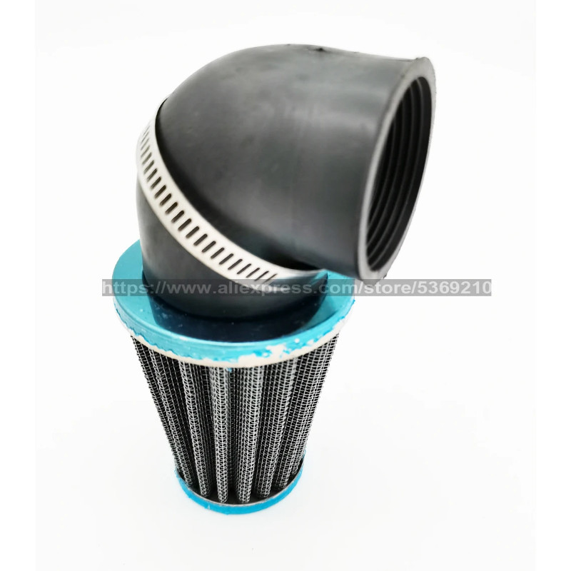 Air Filter 50-125cc 2 Stroke 90 Degree Bend Elbow 35 38 42 45 48-50mm zero resistance filter For Mo