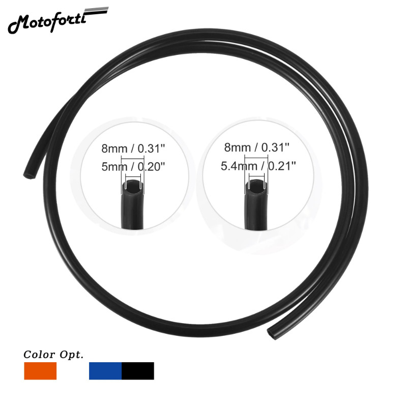 Motoforti 8mm x 1M/2M/3M/6M Tubing Carburetor Fuel Vent Line Universal Gas Line Petrol Hose Tube fo