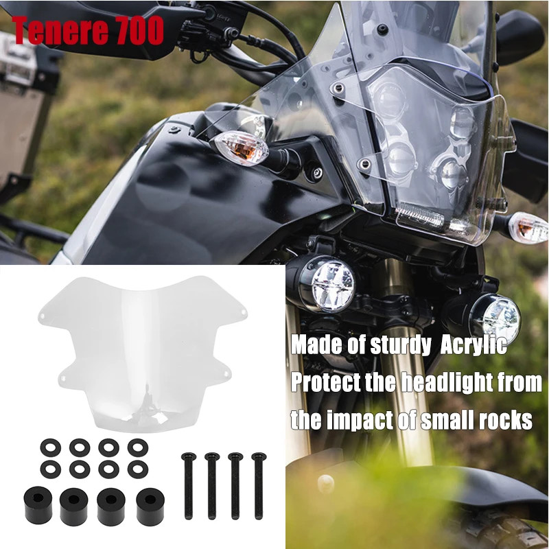 Motorcycle Headlight Protector For YAMAHA Tenere 700 Tenere700 XT700Z XT 700 Z 2019 - 2022 Light Co
