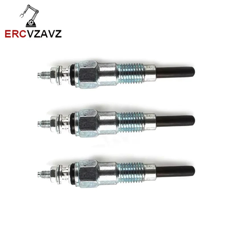 3PCS 3TNV76 3TNM74 3TNV70 Engine Glow Plug for John Deere Yanmar Engine 1023E 2305 X495 X595 X748 X