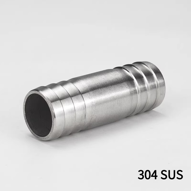 304สแตนเลส2ทางตรงท่อบาร์บเชื่อมต่อหนามท่อข้อต่อข้อต่อ6 8 10 12 19มม