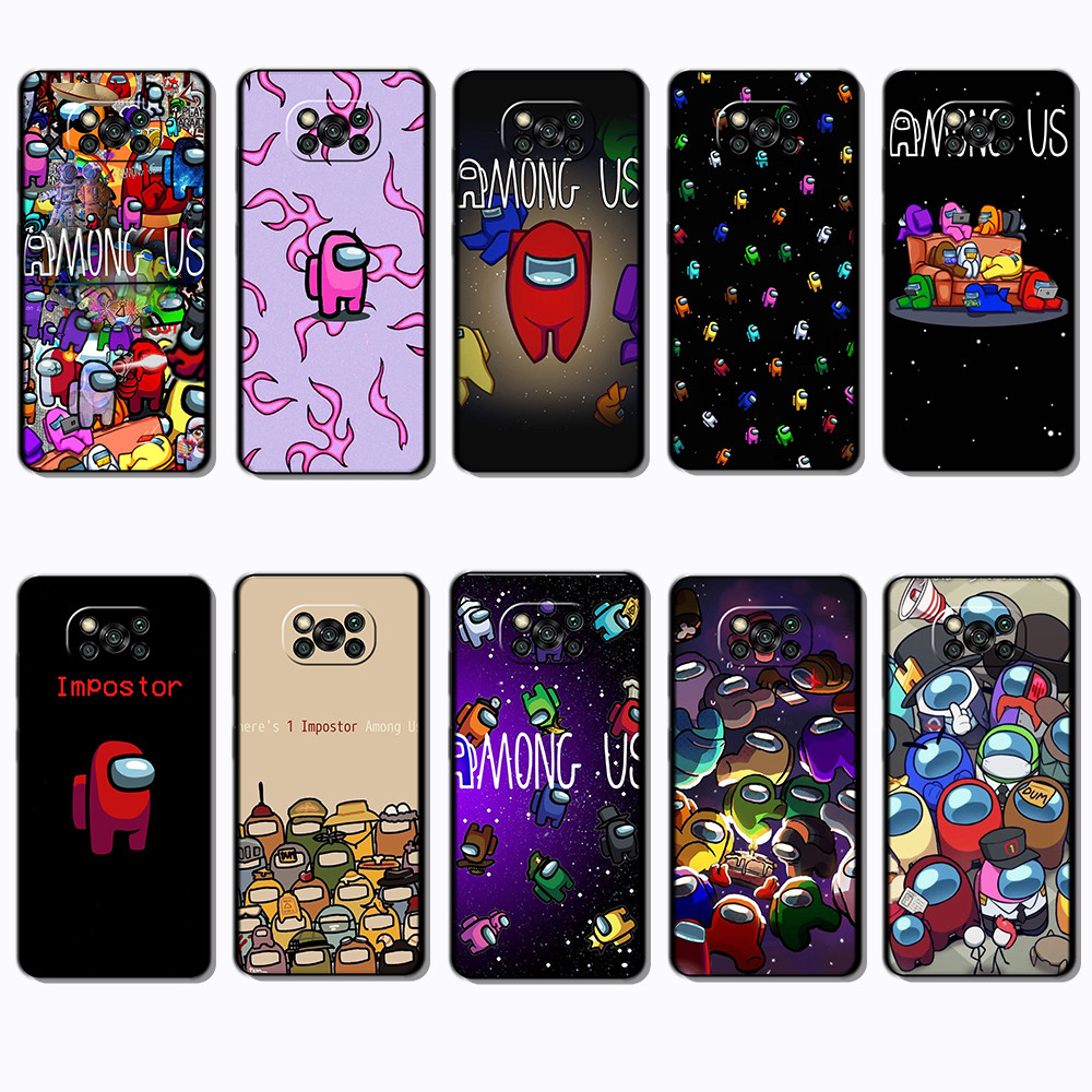 สําหรับ Xiaomi Poco X3 GT X3 NFC X5 Pro C31 C40 C55 C65 J10 ในหมู่พวกเราสีดําขอบเคสโทรศัพท์TPU | แสด