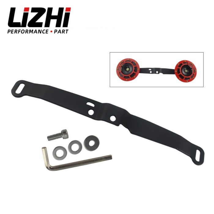 LIZHI RACING - Horn BRACKET FOR DUAL HORNS For 2008-2014 SUBARU WRX/STI PQY HORN BRACKET LZ-DHB02