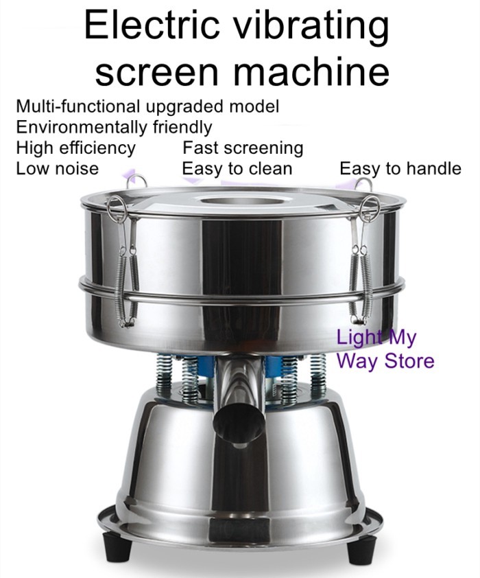 40CM Small Electric Sieve Powder Passing Shaker Electric Flour Shaker with 2 pcs mesh