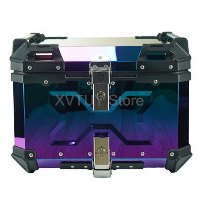 45L 55L 65L Motorcycle Top Box Aluminium Alloy Trunk Helmet Box Universal Waterproof Motorbike Tail