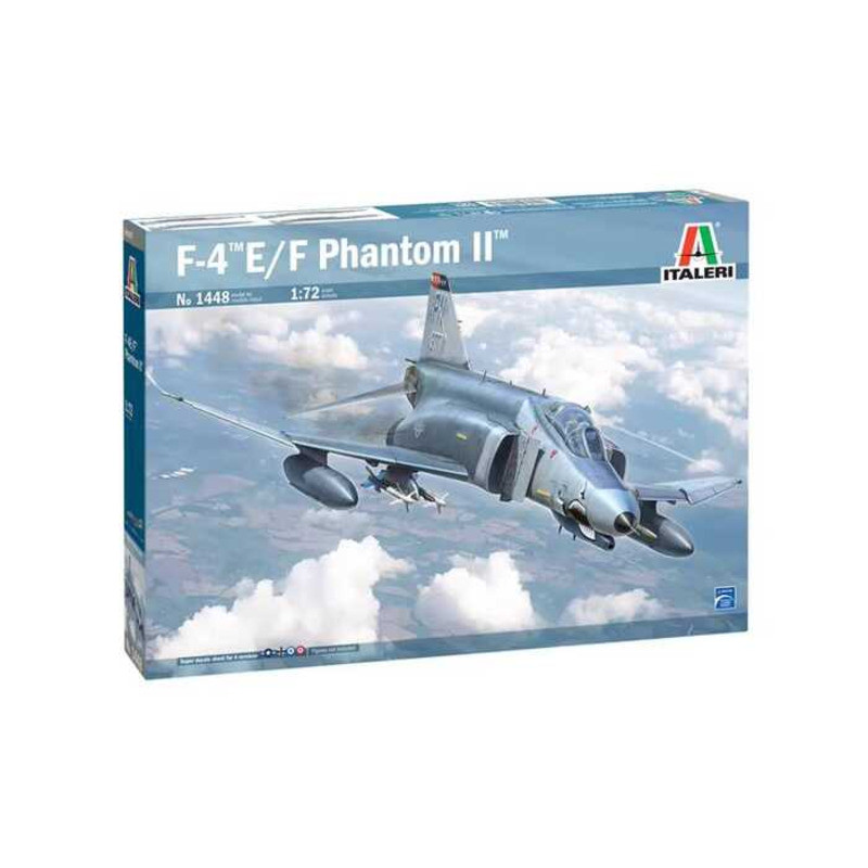 ITALERI 1448 1/72 F-4 E/F PHANTOM โมเดลเครื่องบินประกอบสำเร็จ