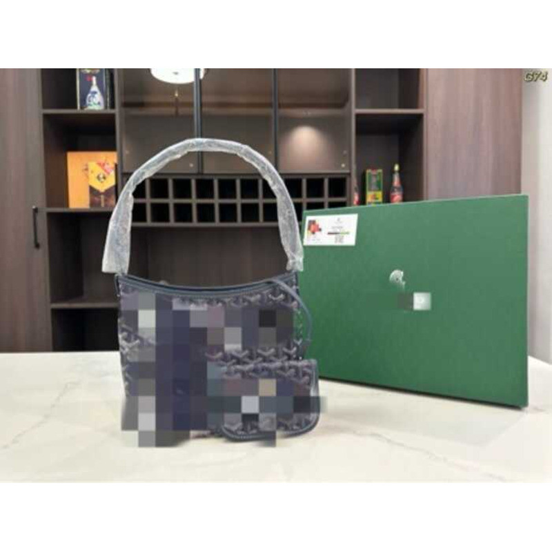 Goyard สไตล์ Handbag ขนาด Mini พร้อมสายสะพายและหิ้ว กระเป๋าถือหนังแท้สำหรับการเดินทาง