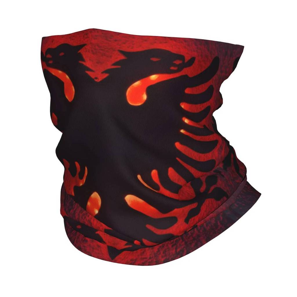 Custom Flag Of Albania Eagle Bandana คอ Gaiter สําหรับเดินป่าวิ่งผู้หญิงผู้ชายผ้าพันคอ Balaclava War