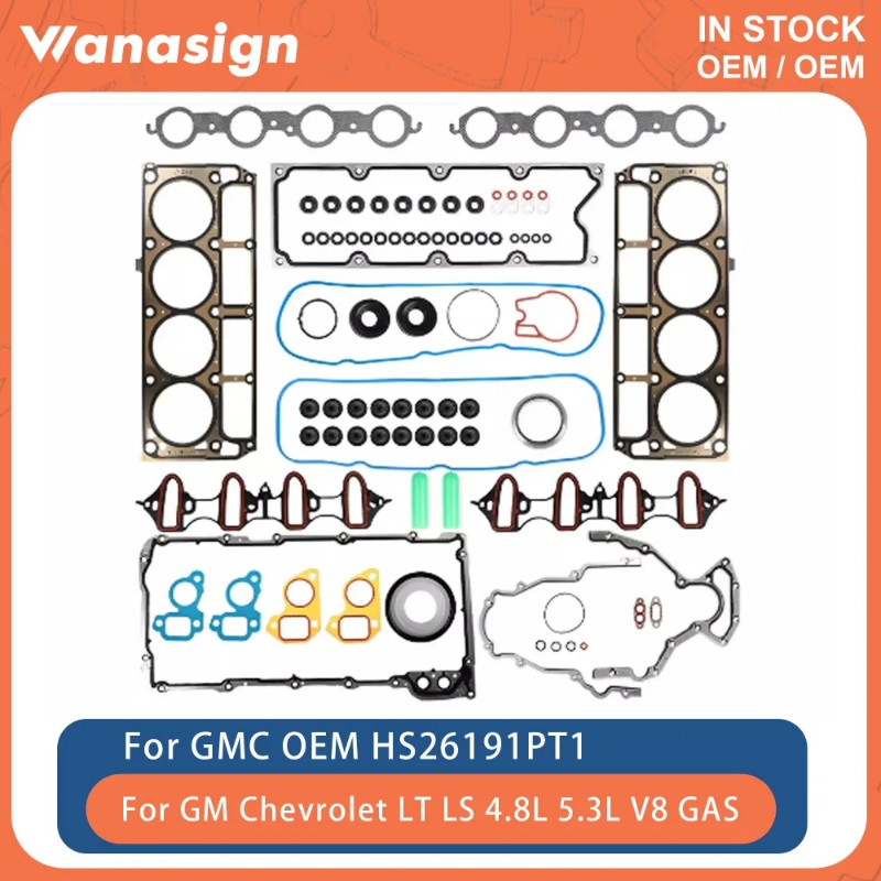 Engine Full Head Gasket Set Fit 4.8 5.3 L For Chevrolet GMC Yukon XL LT LS LTZ 4.8L 5.3L V8 GAS OHV
