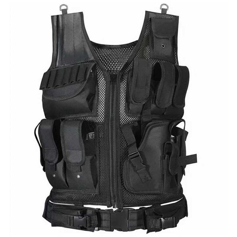 C Nylon Combat Armor Vests Adjustable Mesh Vest Multi-Po Hunting Vest Hunting Outdoor CS Game Airso
