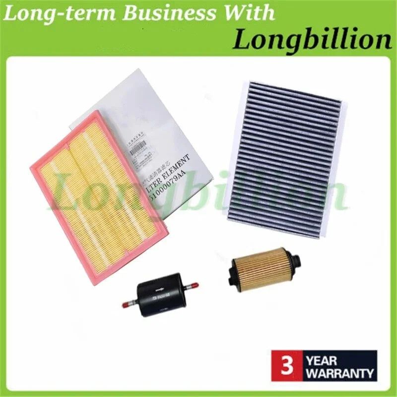 4pcs Filter Sets 151000079AA F4J16-1012030 For Chery Tiggo 8 F4J16 Engine 1.6T Air Filter+Oil Filte