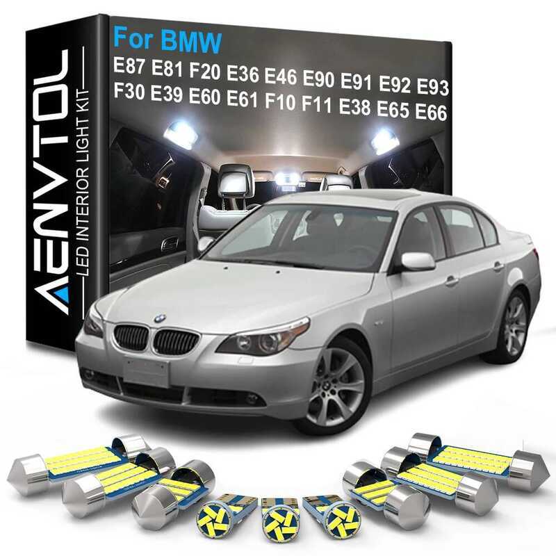 C Car LED Interior Light Caus For BMW E87 E81 F20 E36 E46 E0 E1 E2 E3 F30 E3 E60 E61 F10 F11 E38 E6