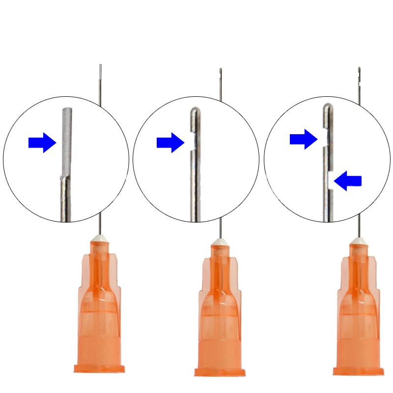 100pcs Dental Endo Irrigation Needle Tip, End-Closed Single / Both Side Vent Dental Root Canal Late