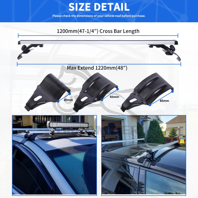 2pcs Roof Rack Crossbar For Nissan Frontier XE Extended 48" Car Top Roof Rack Roof Rack For Car Top