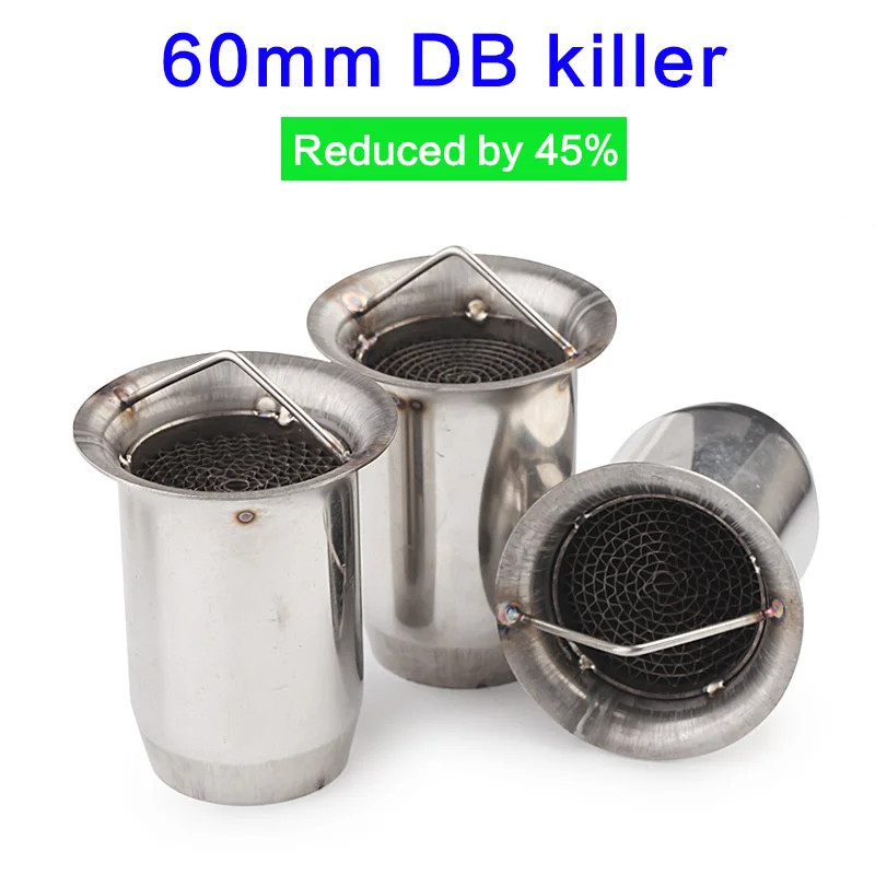 DB Killer Universal 51mm 60mm Motorcycle exhaust pipe silencer db killer moto exhaust muffler silen