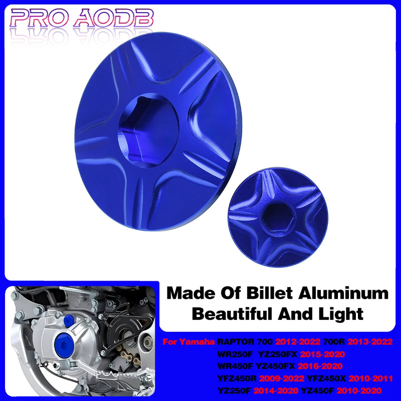 CNC Aluminum Engine Cover Cap Plug Kit For For Yamaha YZ 250F 250FX 450F 450FX YFZ 450R 450X 2009 2
