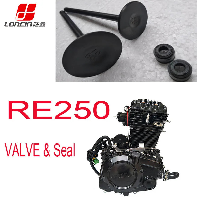 LONCIN RE250 engine outlet inlet valve LC166FMM LX250 LX166FMM ATV Quad 250cc Chinese Motorcycle En
