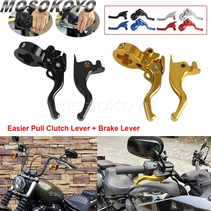 For Harley Softail Low Rider Street Bob Heritage Classic Breakout 15-24 FXDR FXDRS Clutch Brake Lev