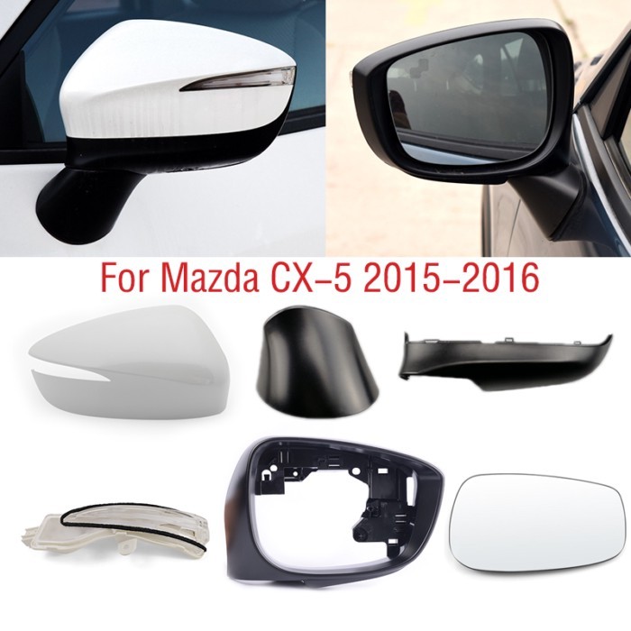 For Mazda CX-5 CX5 2015 2016 Car Side Mirror Frame Lower Base Cover Rearview Mirror Turn Signal Lig