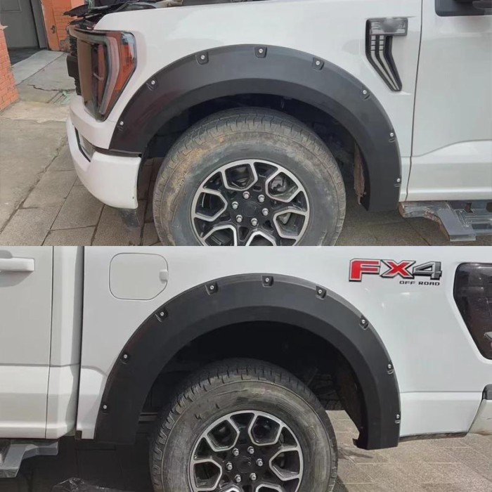 For Ford F150 F 150 F-150 2018 2019 2020 2021 2022 Mudguards 4X4 Car Accessories ABS Fender Flares