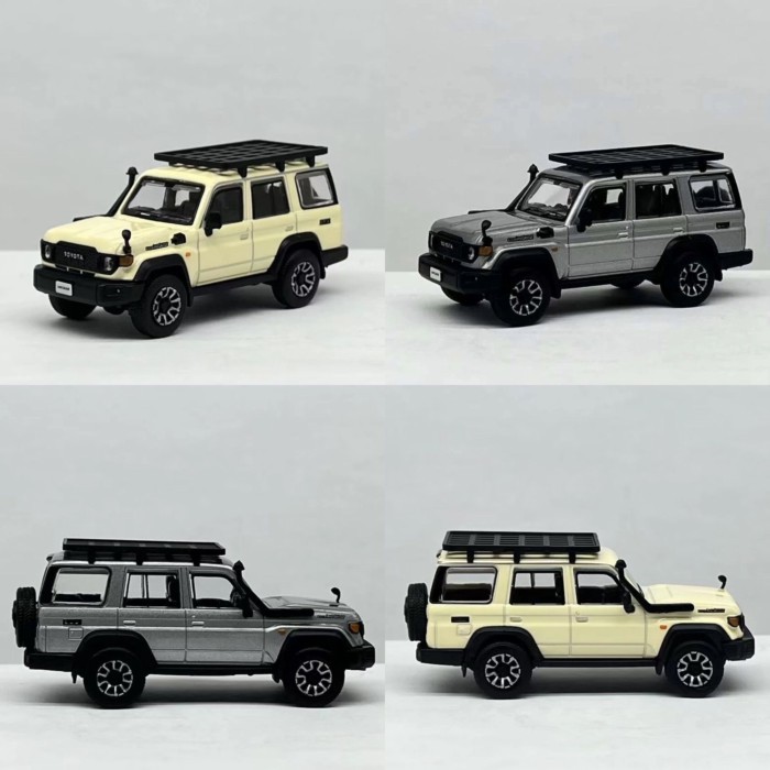 พร้อมสต็อก DBGT 1/64 Toyota Rand Cool Luzawa LC70 Beige Silver Grey Alloy Car Model