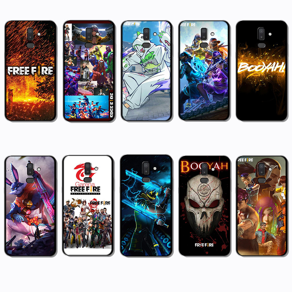สําหรับ Samsung J4 J5 J6 Plus Prime J7 Core Pro J8 K12 ฟรีไฟกรอบสีดํายืดหยุ่น TPU Soft Case | กันรอย