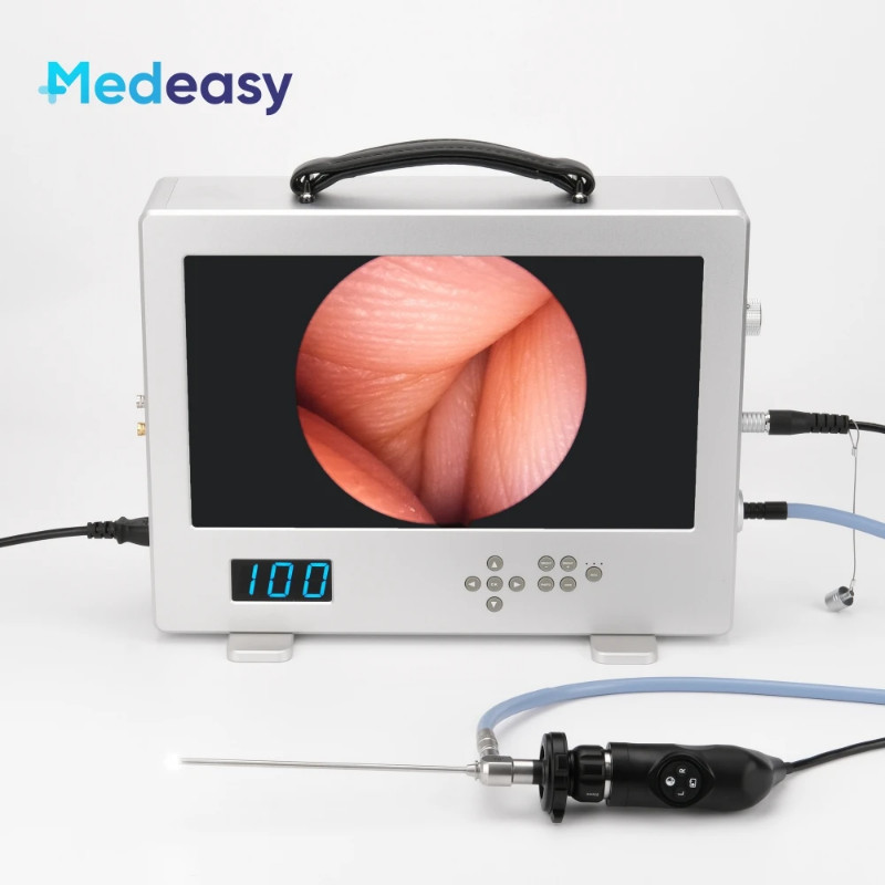 Medical Full HD 1080P Endoscope Camera System with 15.6 Inch Monitor and 80W Light Source for Endos