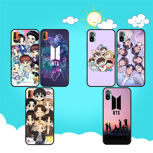นุ่มสีดํา Samsung Galaxy A81 A82 A91 M20 M30S M21 M31 M51 A57 A37 S25 FE BTS2 เคสโทรศัพท์