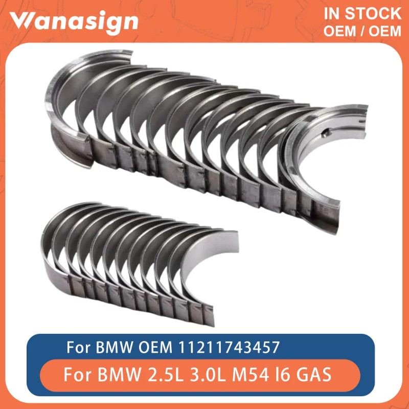 Engine Main Bearing & Connecting Rod Bearings Set Fit 2.5 3.0 L For BMW 320i 520i X3 X5 Z4 M54 M54B