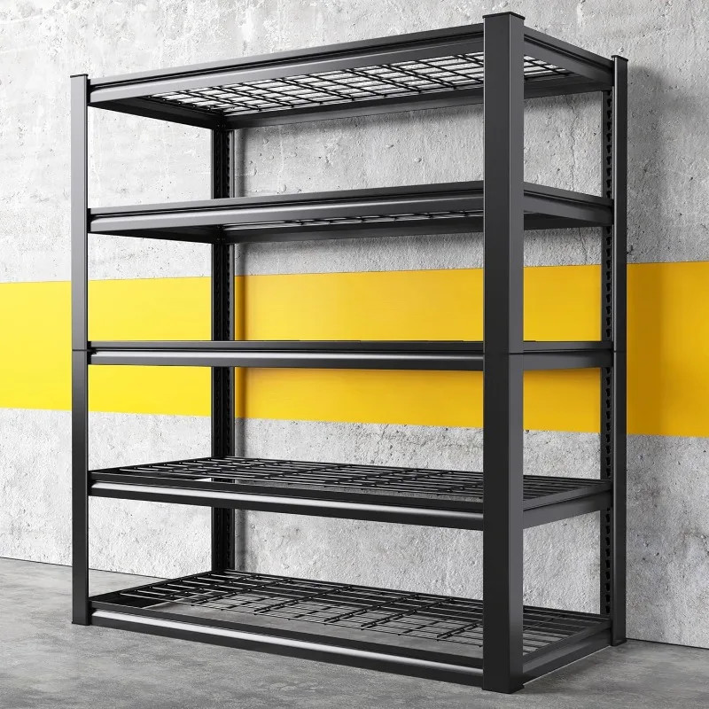 Garage Shelving 3000LBS Storage Shelves Heavy Duty Shelving Adjustable Industrial Metal Shelving Un