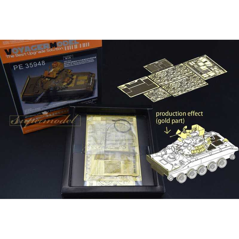 C Voyager Pe3548 1/35 Modern US M551 Sheridan Airborne Tank Vietnam Warfor TAMIYA 35365