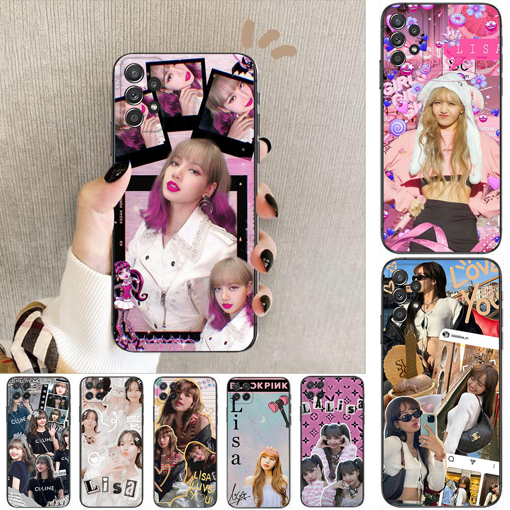 Huawei Y5P Y6P Y8P Y7A Y9A Y8S Y9S Y6 Y7 Y9 Prime 2019 Q8 Lisa blackpink เคสโทรศัพท์สีดํานุ่ม