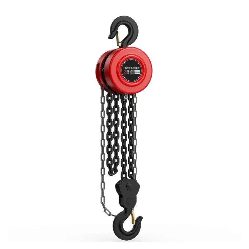 Hand Chain Hoist 2 Tons 3M Hand Cranked Household Lifting Equipment Manganese Steel Chain Hoist To