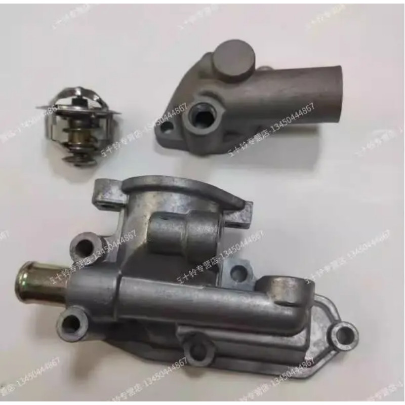 Engine Thermostat Set Thermostat Cover Thermometer Seat Base Thermostat House For Isuzu 4JB1 4JG1 4