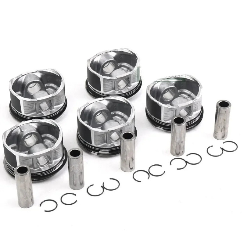 5x Engine Pistons With Rings Set Fit 2.5 L T B5254T L5 Gas For Volvo S40 S60 S80 C30 C70 XC90 2.5T