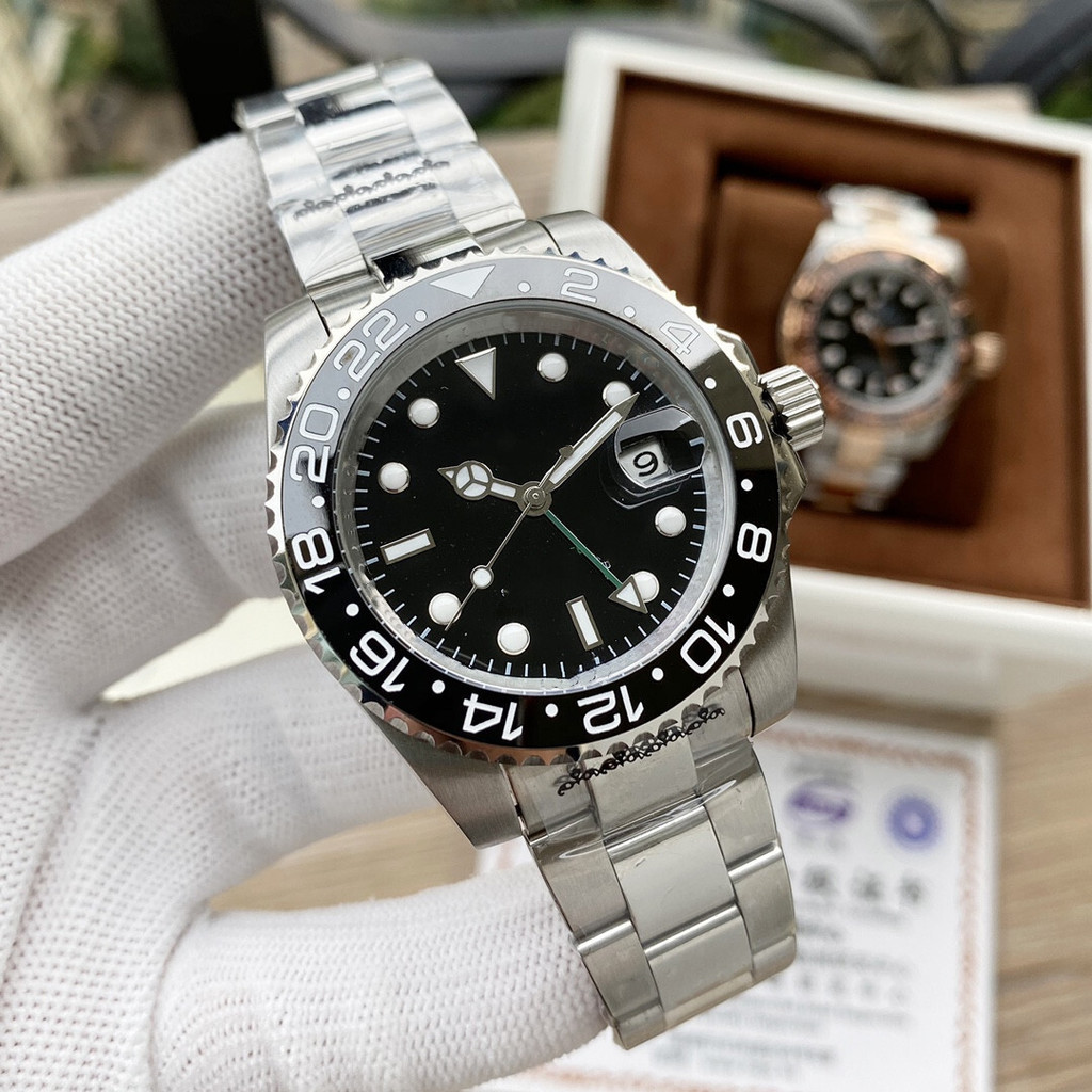 2026 แฟชั่นกีฬาแรงงาน GMT ผู้ชายนาฬิกากลไกอัตโนมัติธุรกิจสถานี West Source Factory Series 86e e4f
