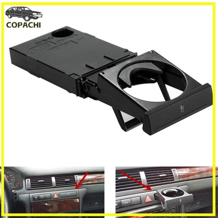1pc Car Stretch Folding Stretch Cup Holder Stand 4B0 862 534 D For AUDI A6 C5 98-05 A4 98-02 Bottle