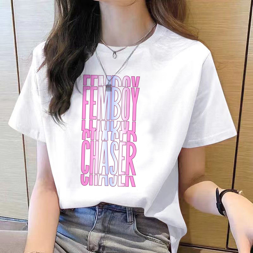 Femboy เสื้อยืดสาวญี่ปุ่น harajuku baddie Grunge มังงะ top tees ราคาถูก Grunge อะนิเมะปาร์ตี้ตลก