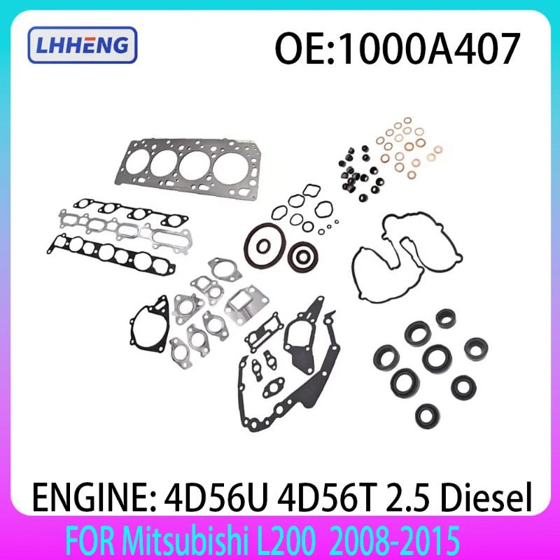 Engine Overhaul Gasket Kit Full Engine Rebuilding Gasket Set 1000A407 For Mitsubishi L200 2500 K84T