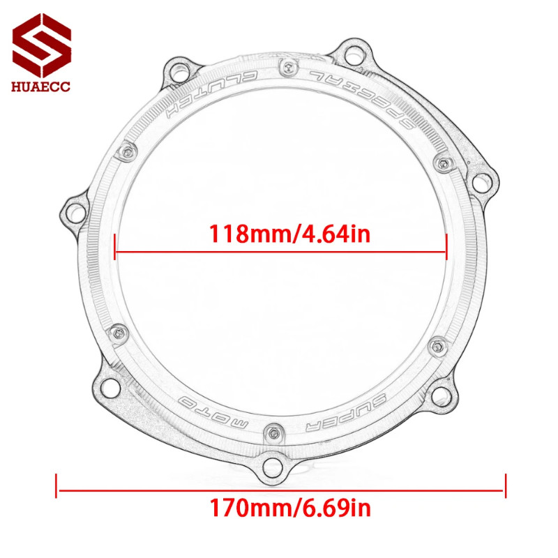 Engine Clear Clutch Cover Protector Case Guards for Yamaha YZ250F WR250F YZ 250 F YZ 250F WR 250F 2