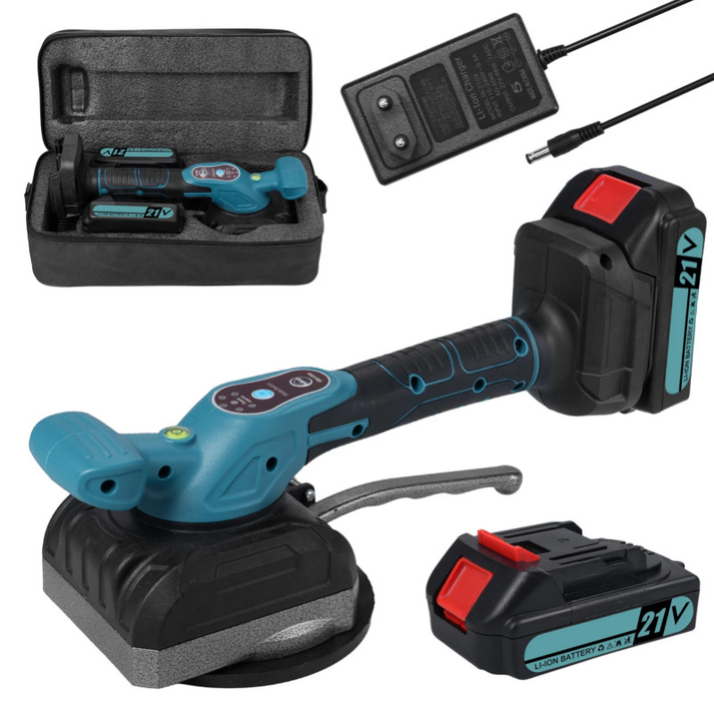 21V Tile Tiling Machine with 5 Adjustable Speed Wall Floor Tiles Laying Vibrating Tool Enlarged Suc