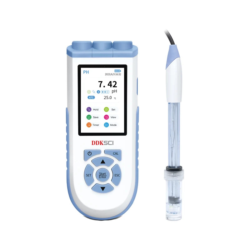 Water Quality Tester Portable pH DO Meter  ORP Conductivity ORP Salinity Meter Water Analyzer