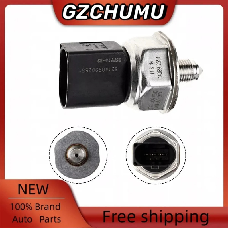 Fuel Pressure Sensor 03C906051D For VW Volkswage Passat Touareg Audi A6 A7 Q7