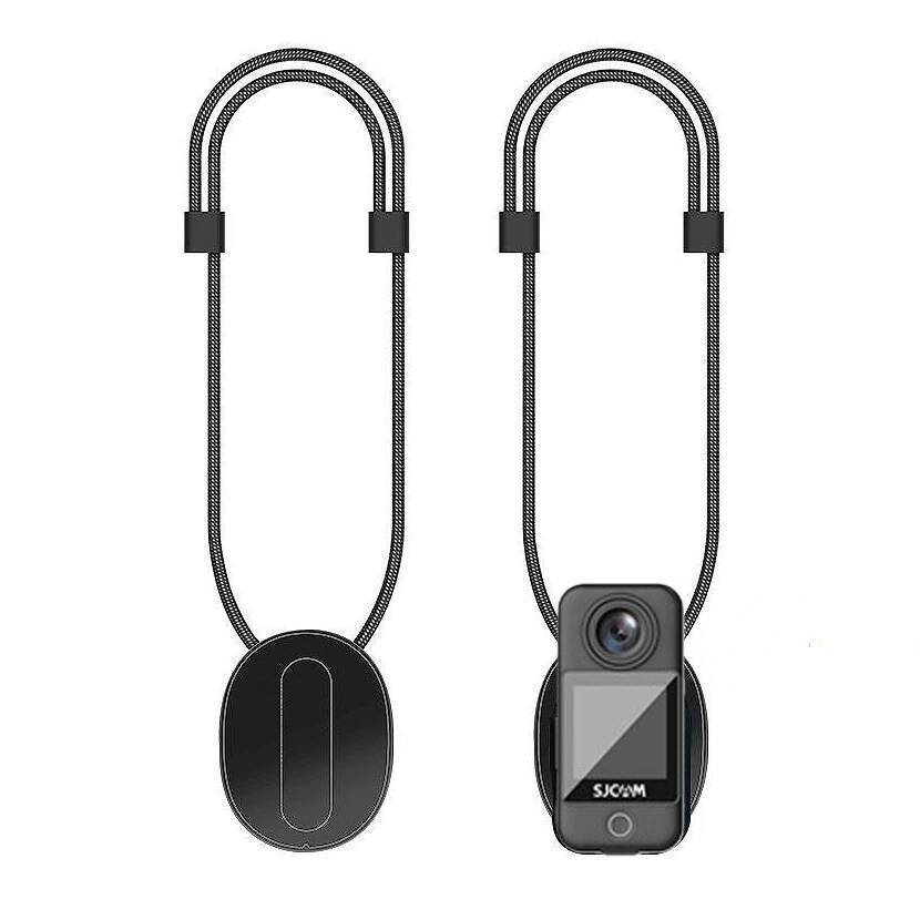 กล้องแม่เหล็กสายคล้องคอสําหรับ SJCAM C100/C200/C300/C100 + Action กล้องปรับ Anti-lost Lanyard สําหรั