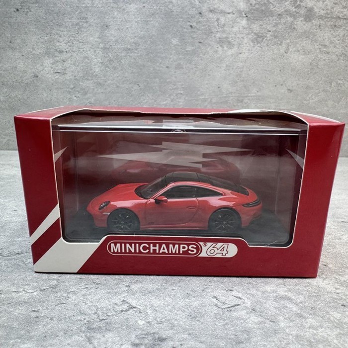 Mini Cut 1: 64 Porsche 911 992.2 CARRERA GTS รถโมเดลโลหะผสม MINICHAMPS