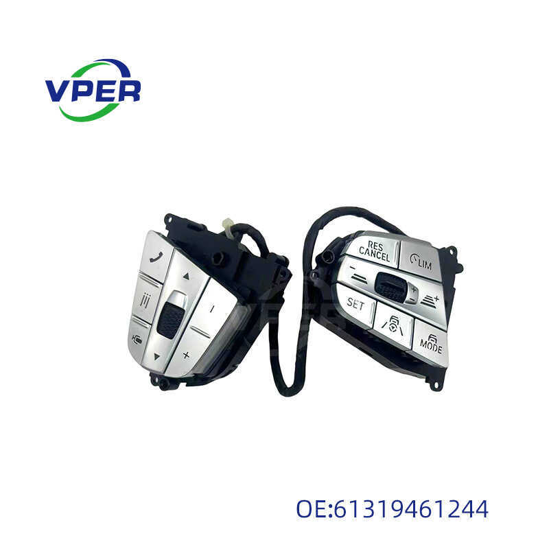 61319461244เหมาะสําหรับสวิตช์ปุ่มมัลติฟังก์ชั่นพวงมาลัยรถยนต์ BMW g08