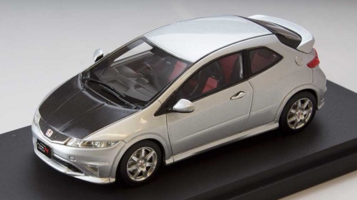 Out of Print Car Model 1/43 Honda Honda Civic Civic Type R euro (FN2) Silver Ladle Fat Sports Car Mo