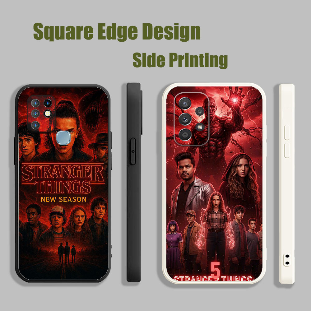 เคสสําหรับ Samsung A03 A13 A23 A33 4G 5G คนแปลกหน้าฤดูกาล 5 DJC02 เคสโทรศัพท์ขอบสี่เหลี่ยม