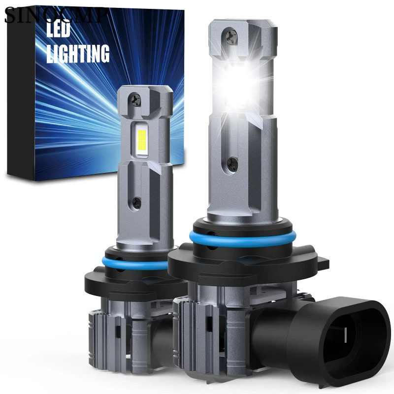 2pcs 9006 LED Headlight Bulbs 20000LM Wireless Headlight Bulbs Mini Headlight Bulbs Fanless Car Bul