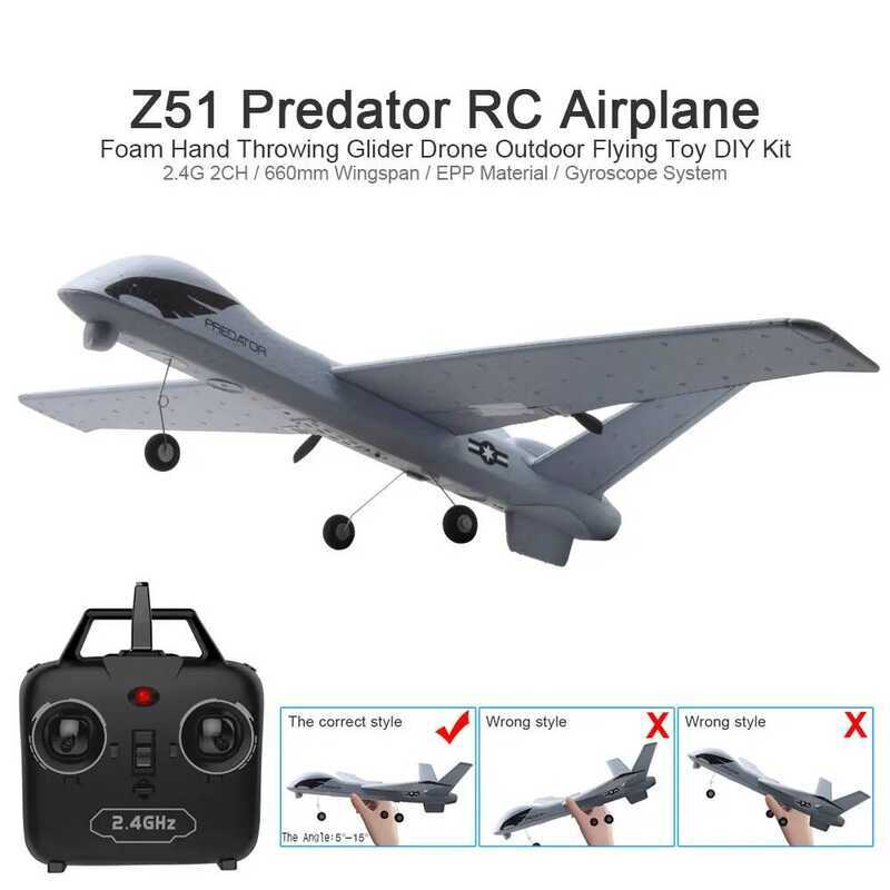 C Z50 Cessna RC Plane 2.4G Gyro RTF 2Ch EPP Foam Remote Control Airplane 350Mm Wingspan Model Glide